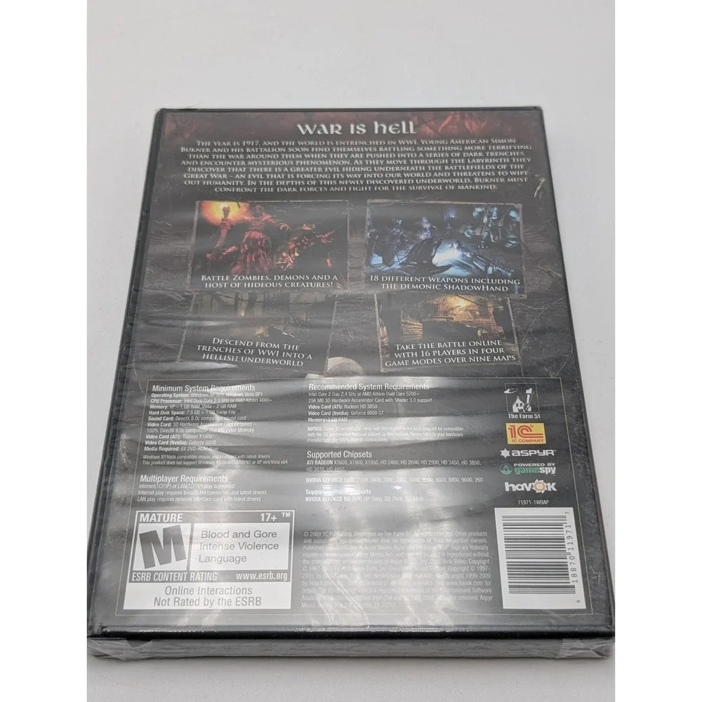 NecroVision (PC, 2009) Factory Sealed‎ New FPS Horror